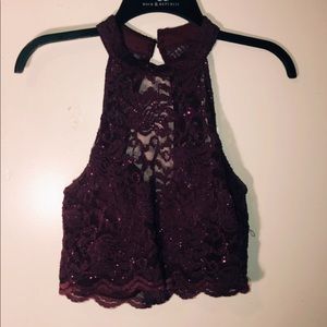 Very cute sparkly two piece prom dress